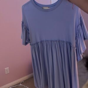 altard state blue float mini dress